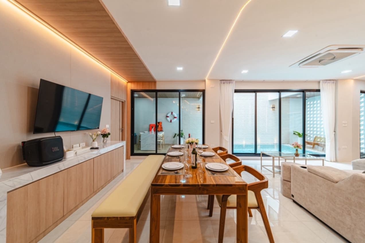 Serene1 pool villa indoor common area in Chon Buri, North Pattaya, photo 17