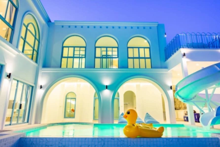 Blue Tierra villa บริเวณภายนอก ชลบุรี, พัทยาเหนือ รูปที่ 8
