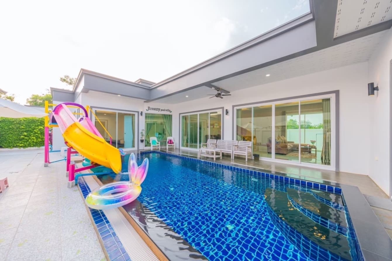 Breezy pool villa บริเวณภายนอก ชลบุรี, จอมเทียน รูปที่ 5