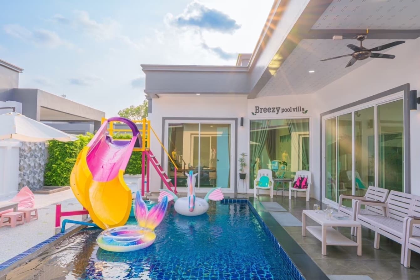 Breezy pool villa บริเวณภายนอก ชลบุรี, จอมเทียน รูปที่ 6