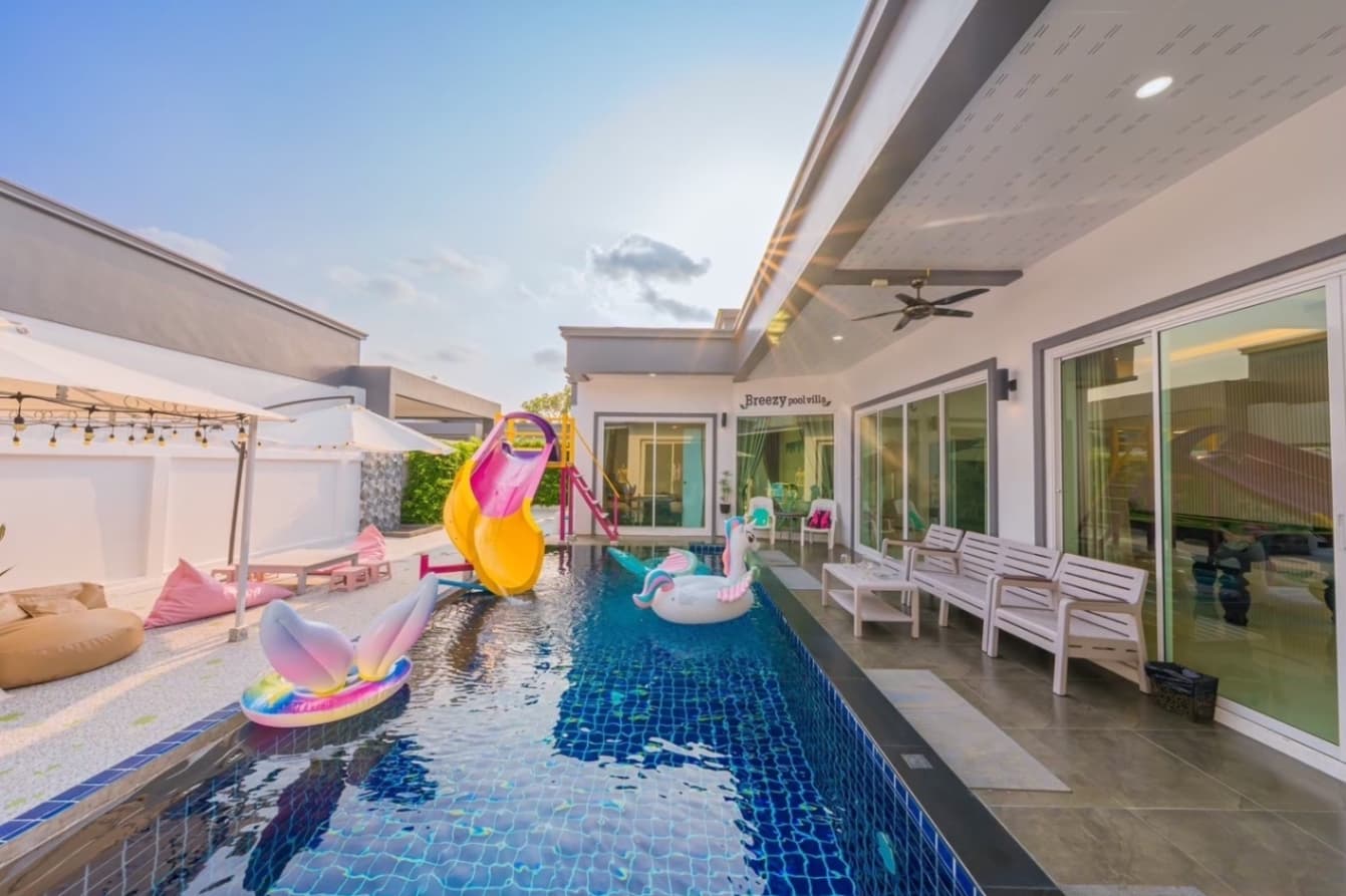 Breezy pool villa บริเวณภายนอก ชลบุรี, จอมเทียน รูปที่ 7