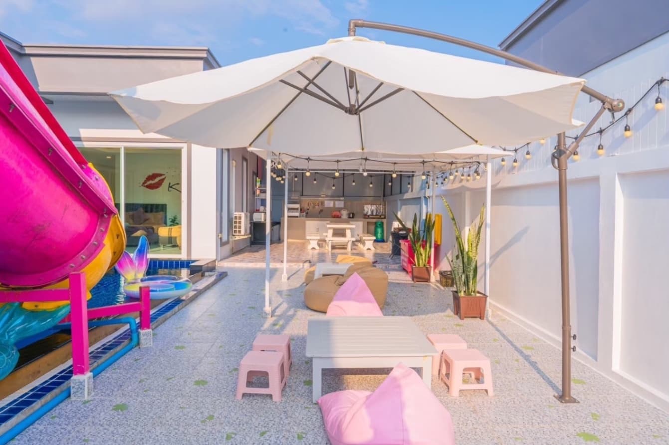 Breezy pool villa บริเวณภายนอก ชลบุรี, จอมเทียน รูปที่ 14