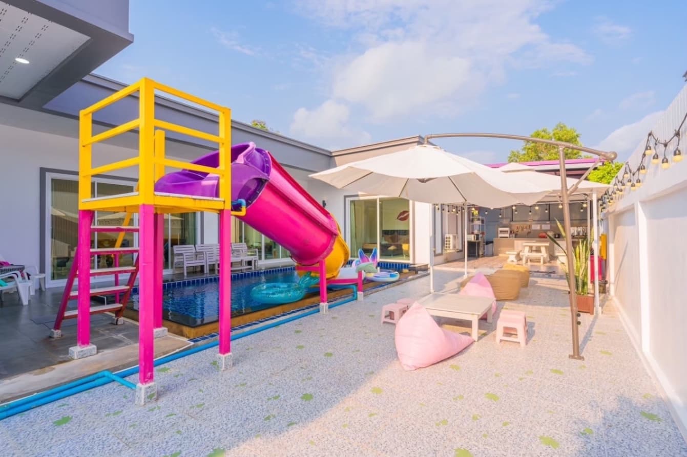 Breezy pool villa บริเวณภายนอก ชลบุรี, จอมเทียน รูปที่ 13