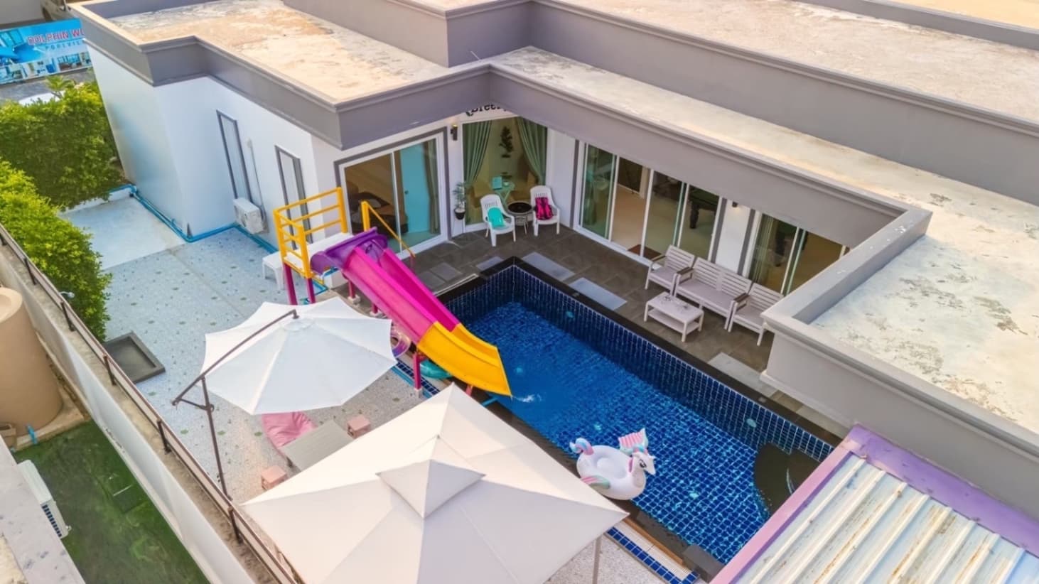 Breezy pool villa บริเวณภายนอก ชลบุรี, จอมเทียน รูปที่ 19