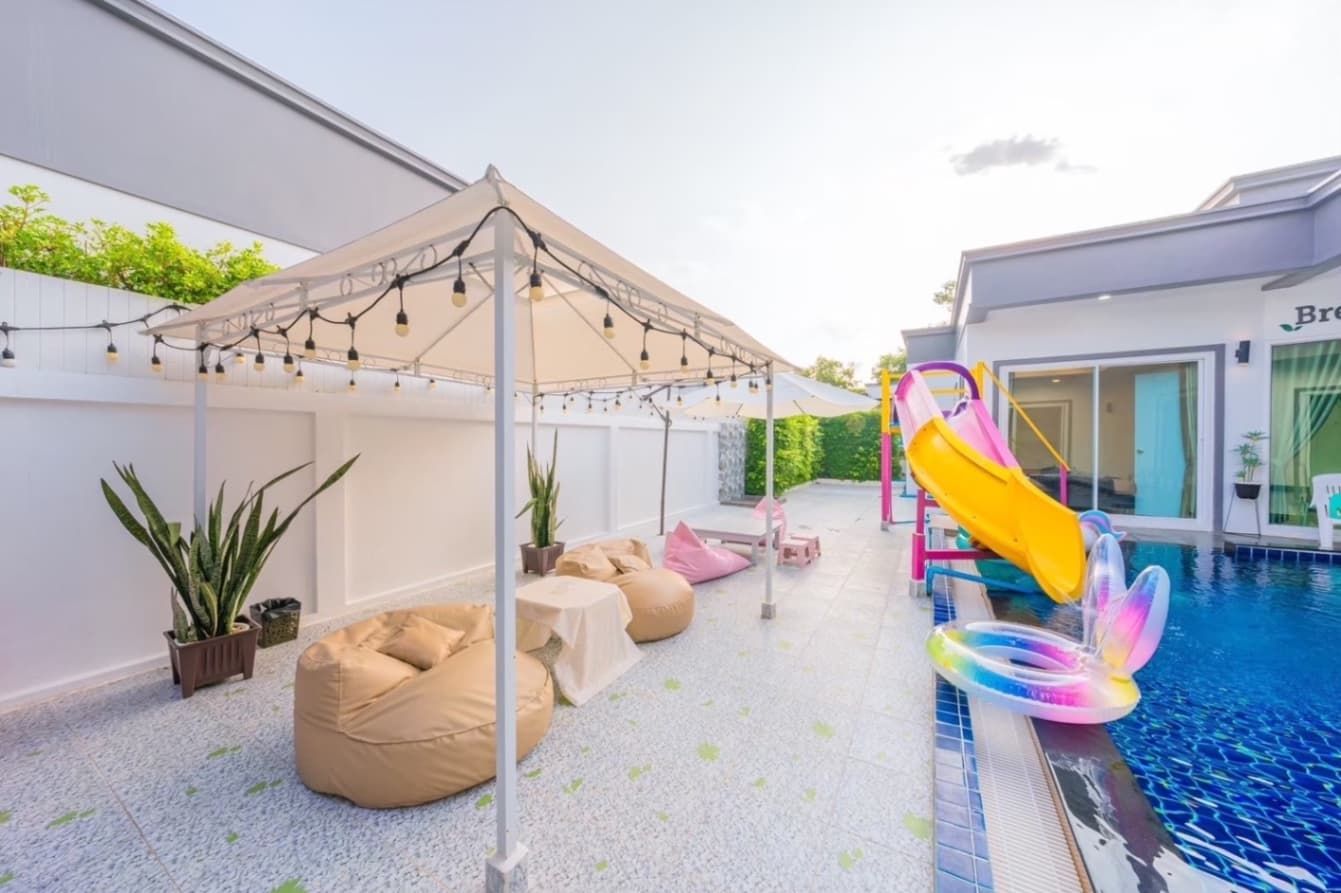Breezy pool villa บริเวณภายนอก ชลบุรี, จอมเทียน รูปที่ 4