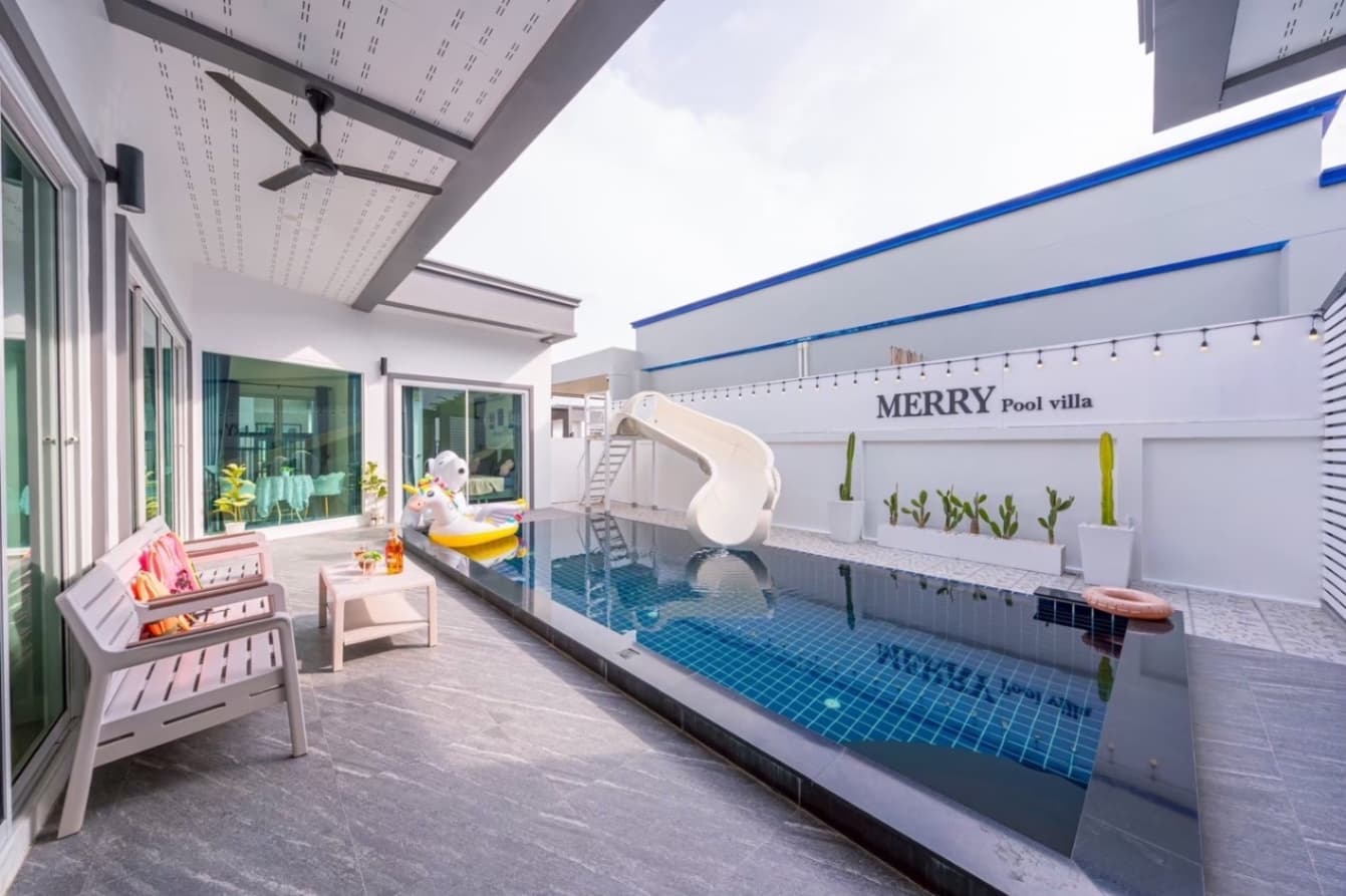 Merry pool villa บริเวณภายนอก ชลบุรี, จอมเทียน รูปที่ 1