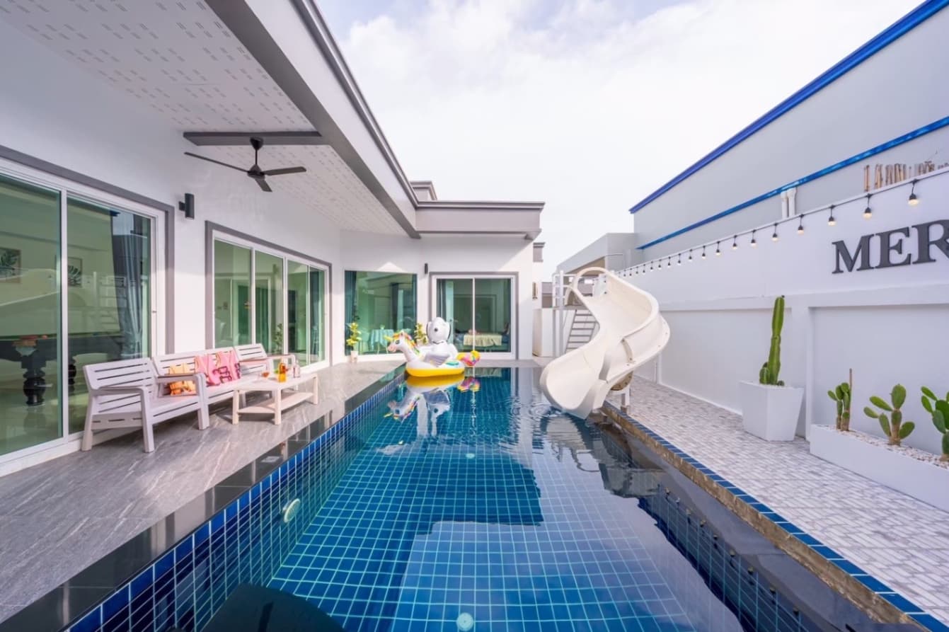 Merry pool villa บริเวณภายนอก ชลบุรี, จอมเทียน รูปที่ 2