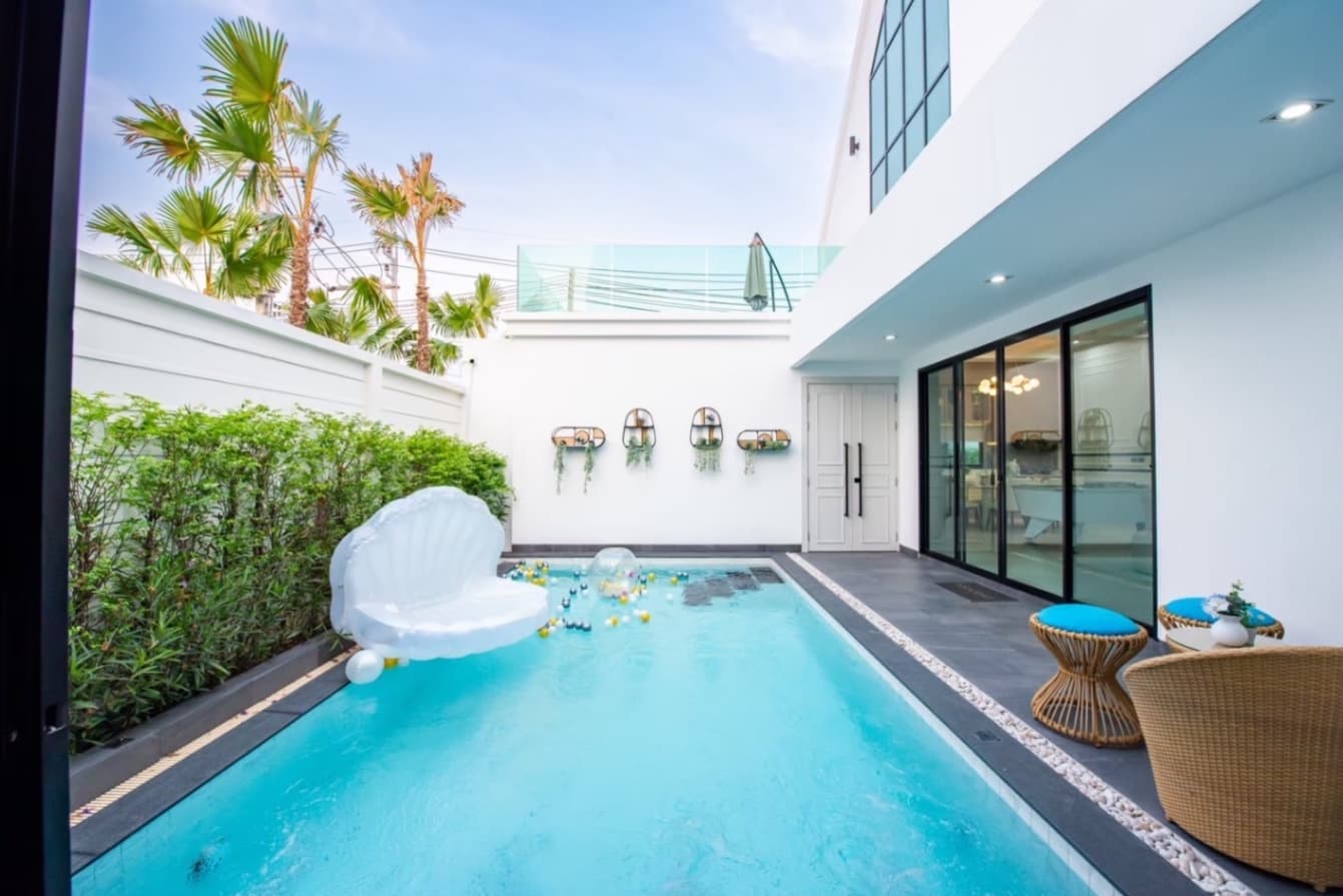 Havenly pool villa บริเวณภายนอก ชลบุรี, ห้วยใหญ่ รูปที่ 17
