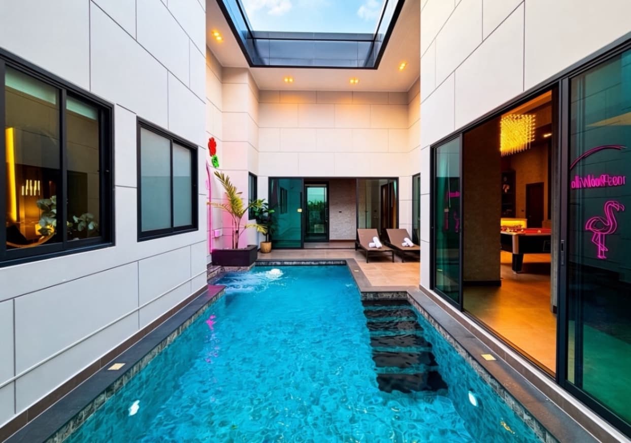 Atoms pool villa บริเวณภายนอก ชลบุรี, ห้วยใหญ่ รูปที่ 2