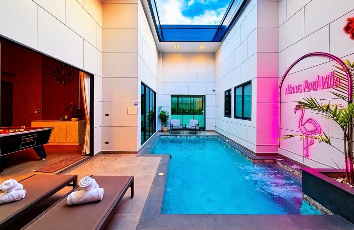 Atoms pool villa บริเวณภายนอก ชลบุรี, ห้วยใหญ่ รูปที่ 1