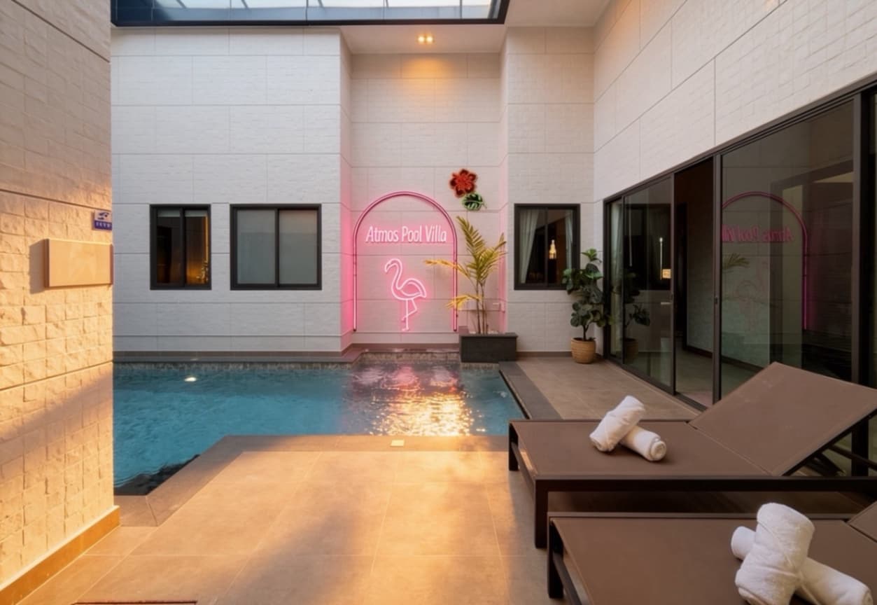 Atoms pool villa บริเวณภายนอก ชลบุรี, ห้วยใหญ่ รูปที่ 3
