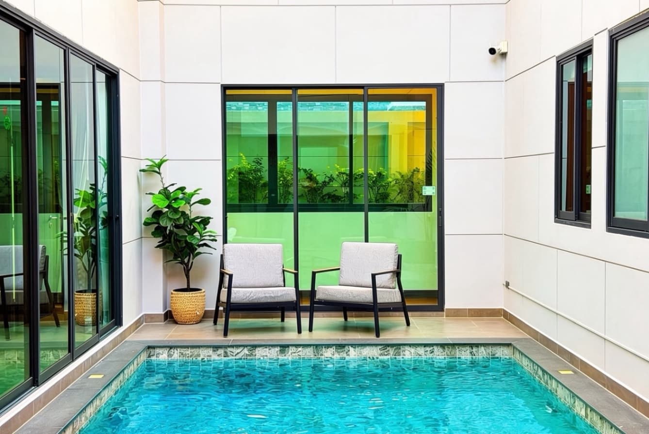 Atoms pool villa บริเวณภายนอก ชลบุรี, ห้วยใหญ่ รูปที่ 6