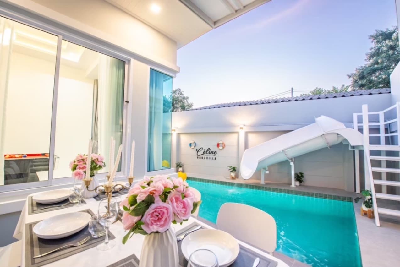 Celine pool villa exterior in Chon Buri, Huay Yai, photo 3