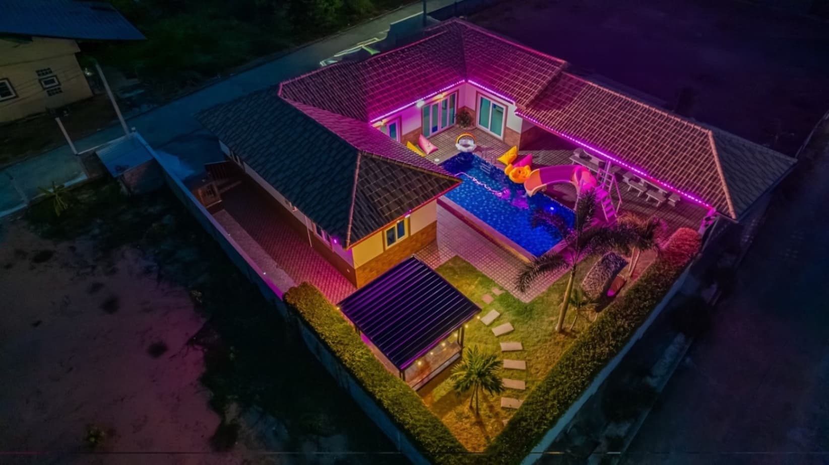 Hawkeye pool villa บริเวณภายนอก ชลบุรี, ห้วยใหญ่ รูปที่ 12