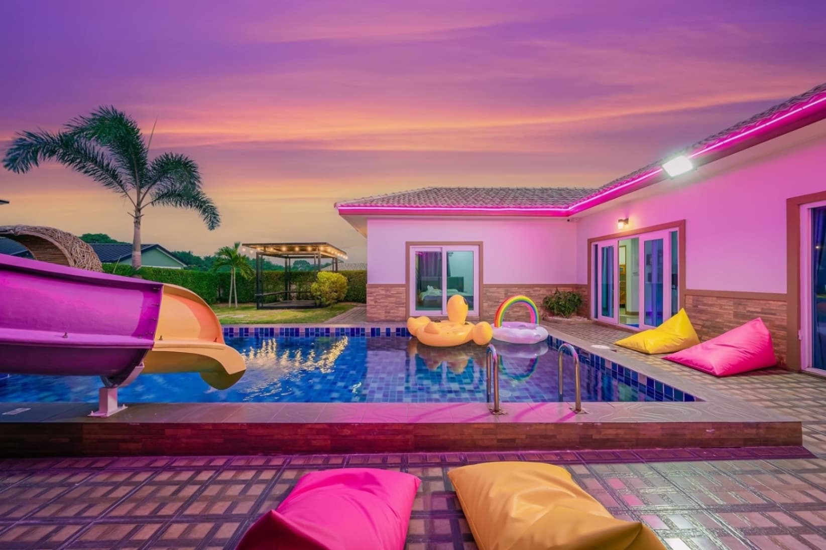 Hawkeye pool villa บริเวณภายนอก ชลบุรี, ห้วยใหญ่ รูปที่ 7