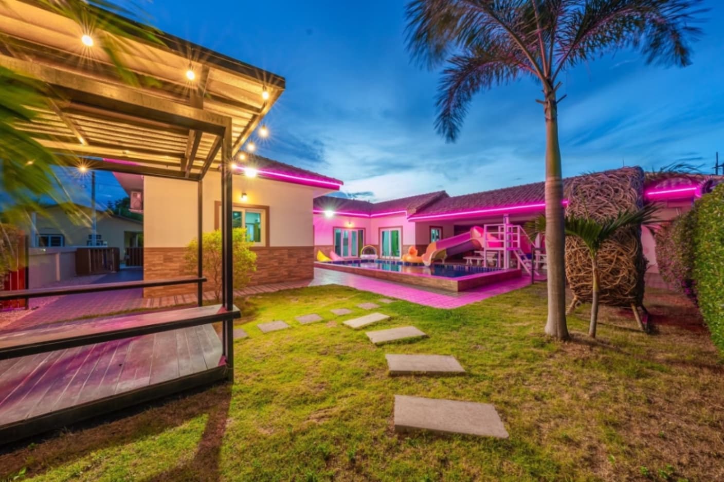 Hawkeye pool villa บริเวณภายนอก ชลบุรี, ห้วยใหญ่ รูปที่ 19