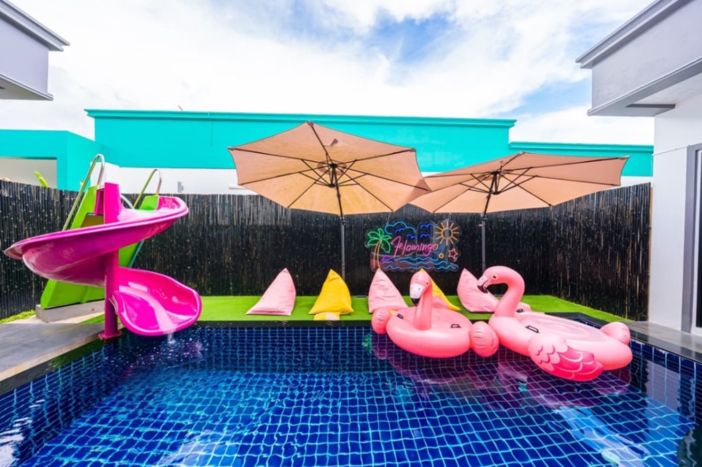 Flamingo pool villa exterior in Chon Buri, Jomtien, photo 12