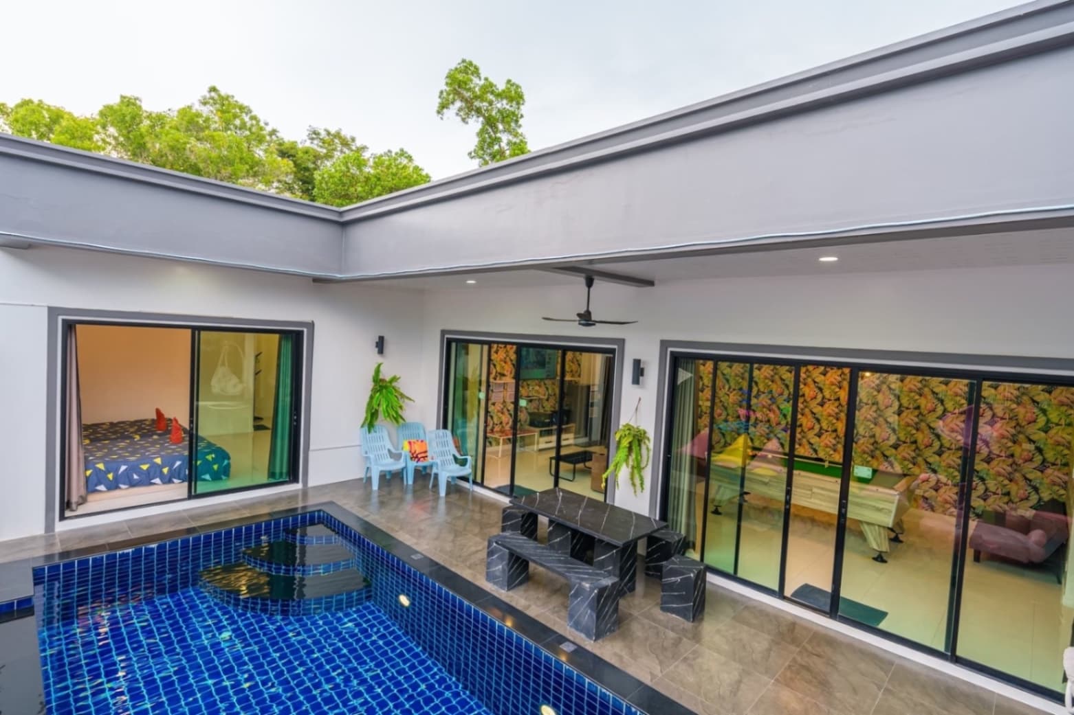 Flamingo pool villa exterior in Chon Buri, Jomtien, photo 16