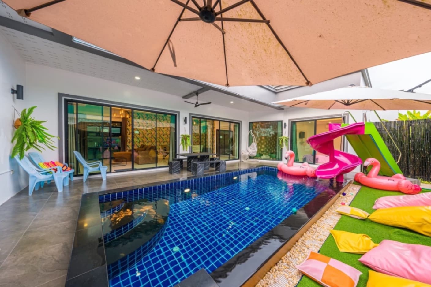 Flamingo pool villa exterior in Chon Buri, Jomtien, photo 19