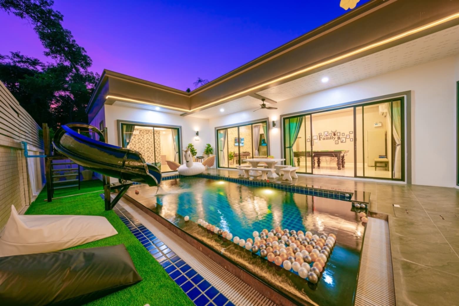 Gallery pool villa exterior in Chon Buri, Jomtien, photo 17