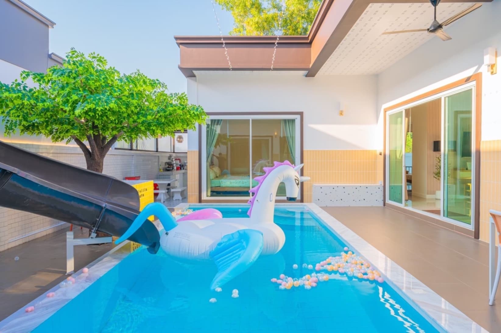Homey pool villa บริเวณภายนอก ชลบุรี, จอมเทียน รูปที่ 20