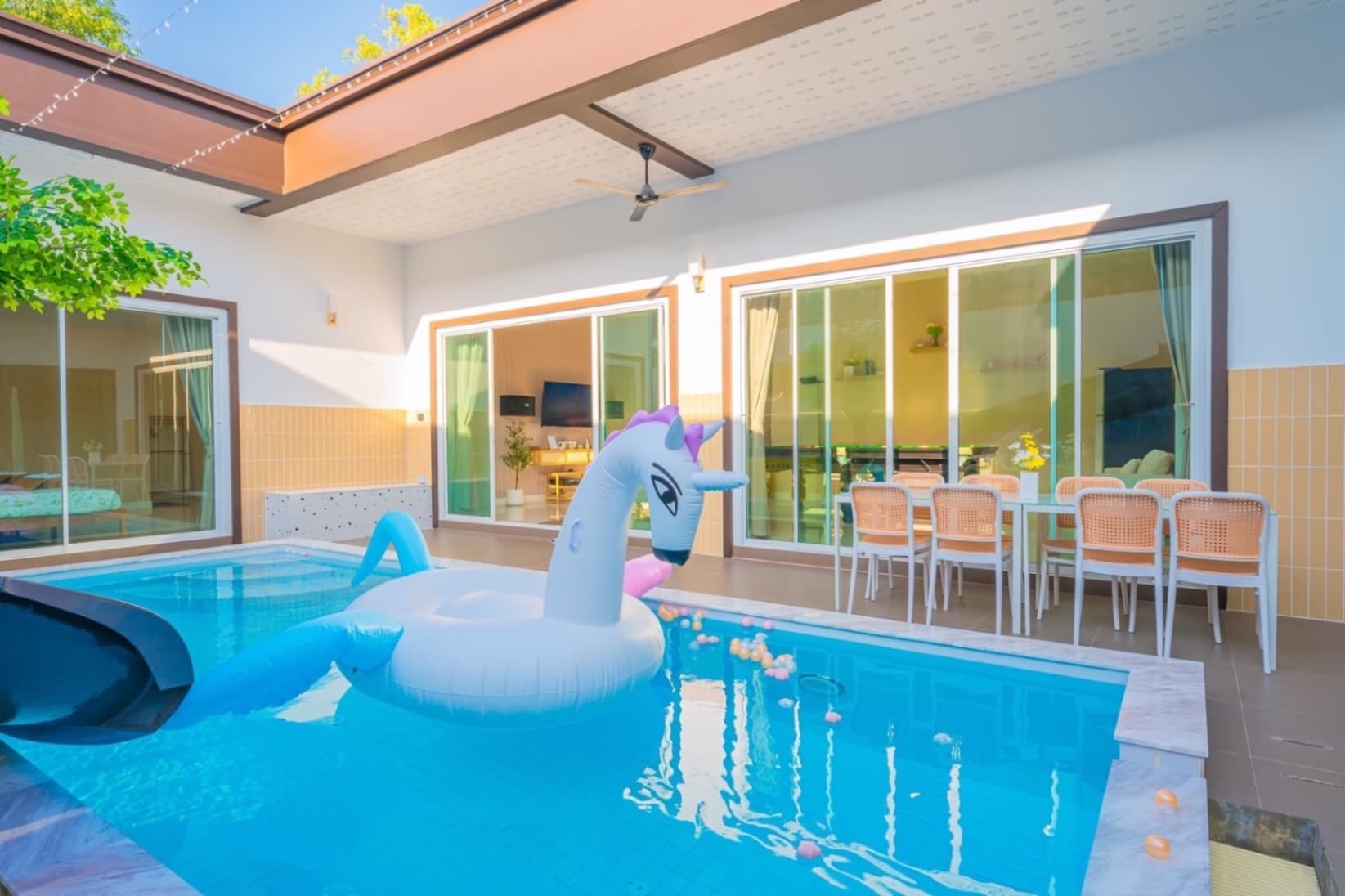 Homey pool villa บริเวณภายนอก ชลบุรี, จอมเทียน รูปที่ 19