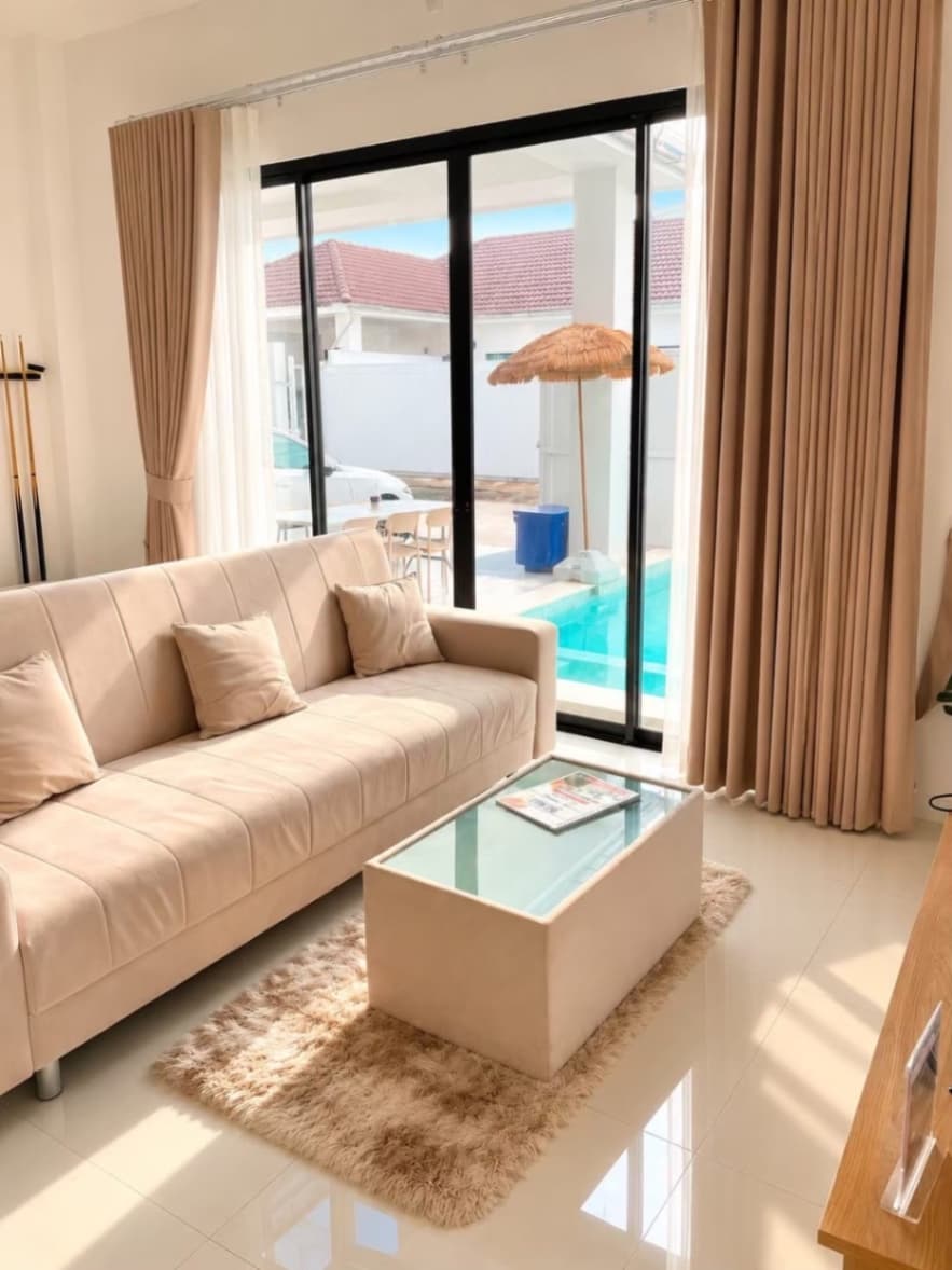 Code Chill villa indoor common area in Chon Buri, Huay Yai, photo 16