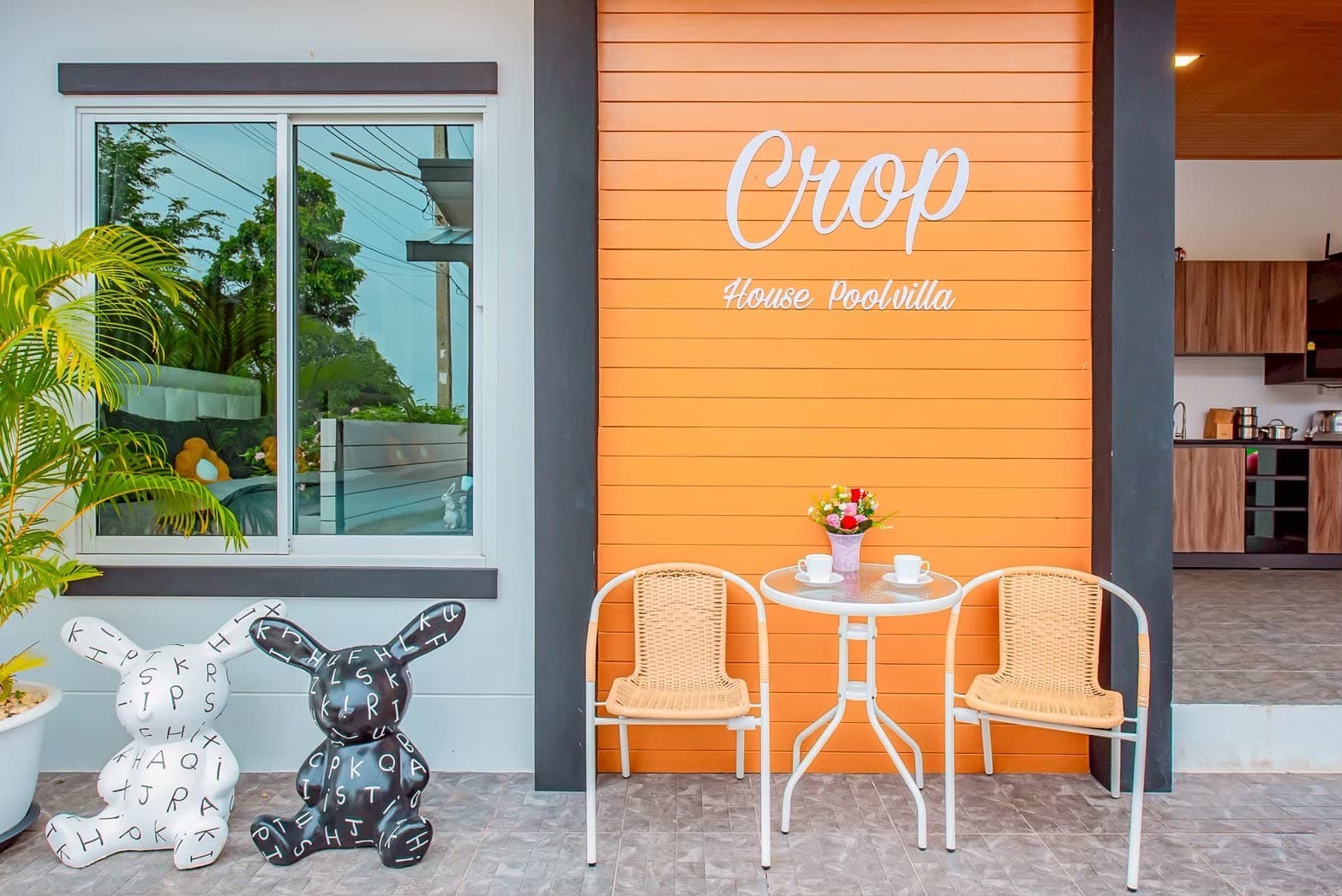 Crop house pool villa บริเวณภายนอก ชลบุรี, ห้วยใหญ่ รูปที่ 13