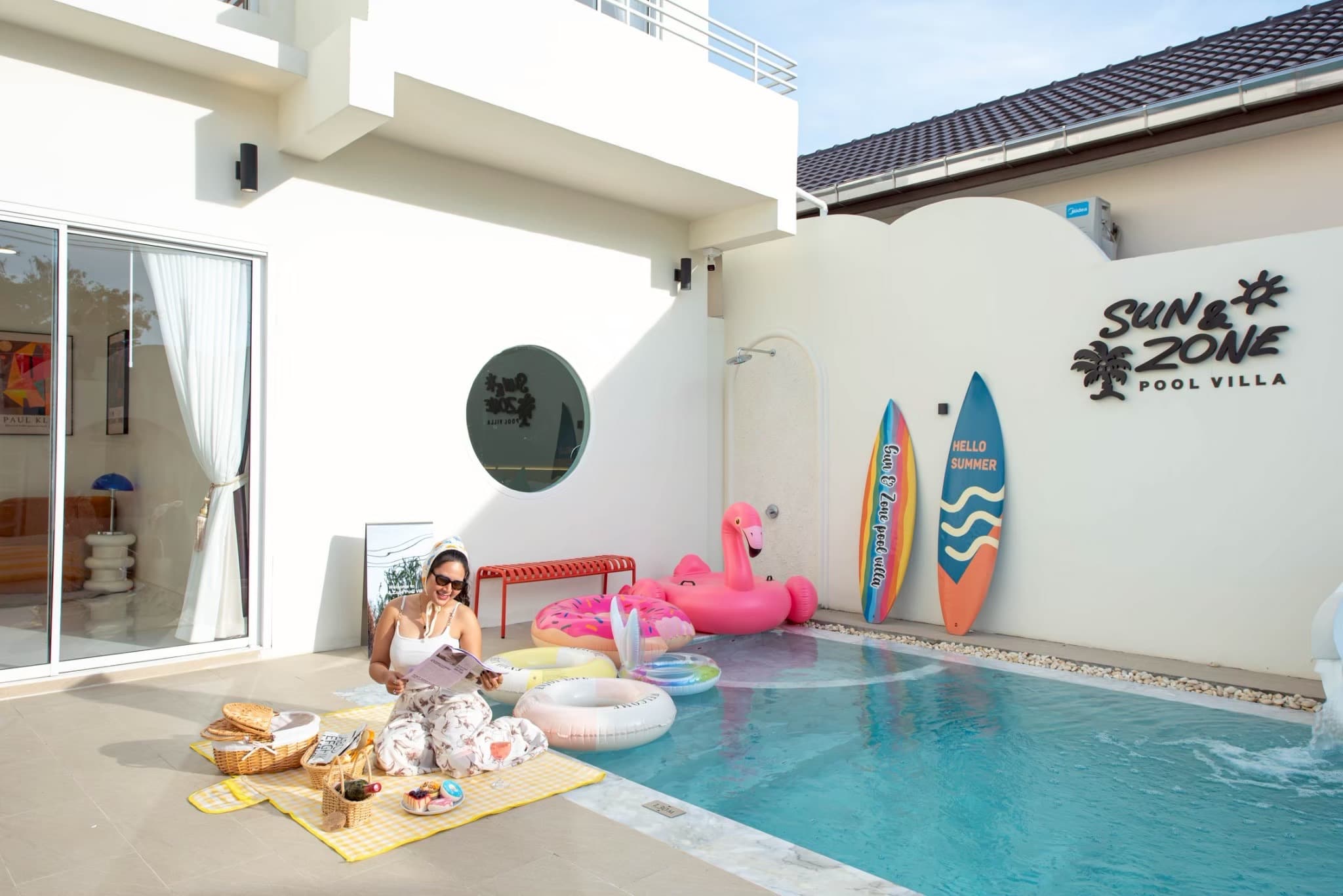 Sun&Zone1 Pool villa บริเวณภายนอก ชลบุรี, ห้วยใหญ่ รูปที่ 12