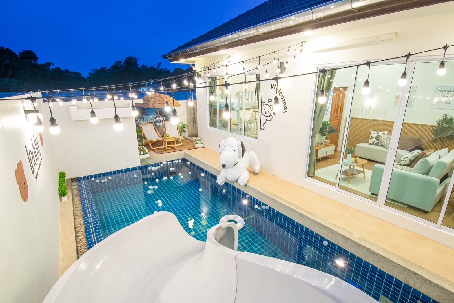 Teddy house pool villa บริเวณภายนอก ชลบุรี, ห้วยใหญ่ รูปที่ 4