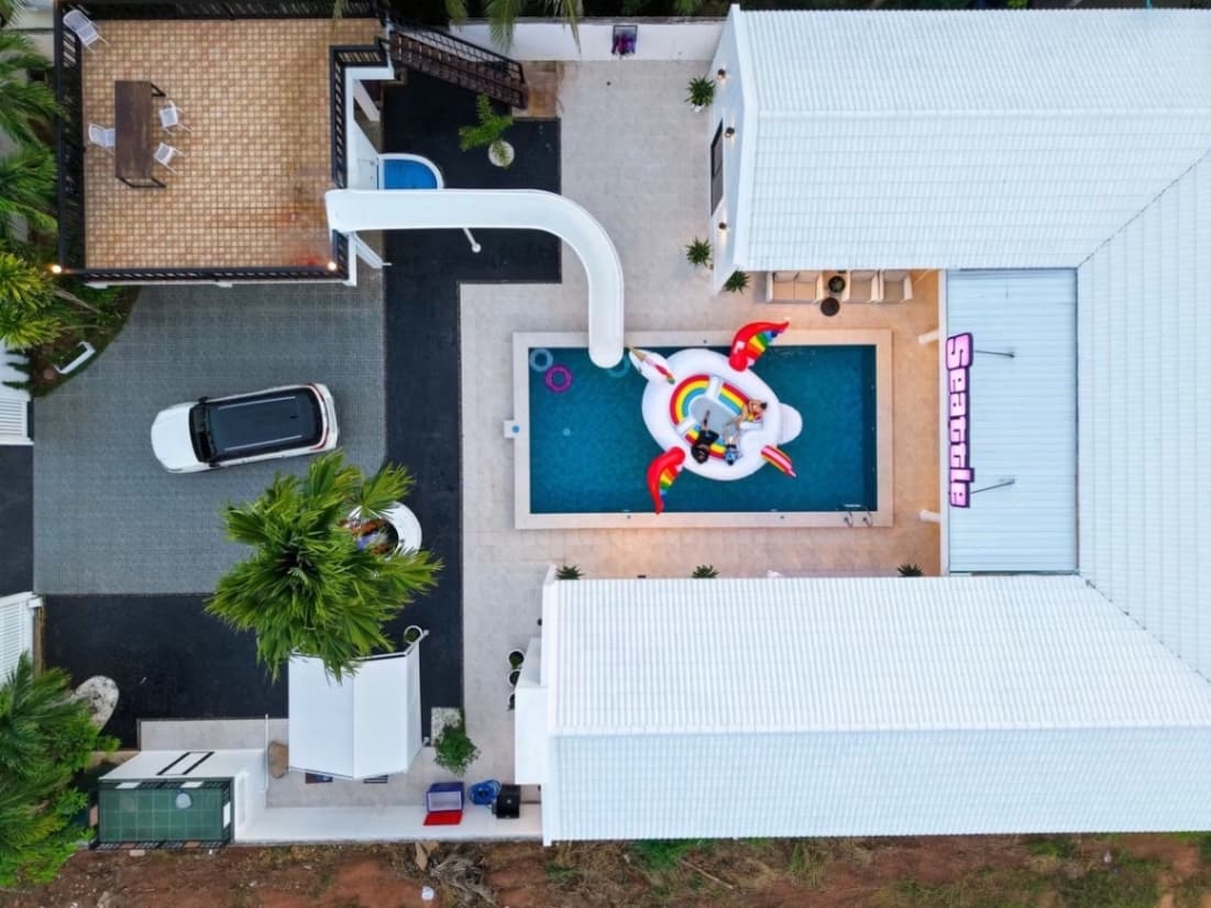 Seattle pool villa บริเวณภายนอก ชลบุรี, ห้วยใหญ่ รูปที่ 5