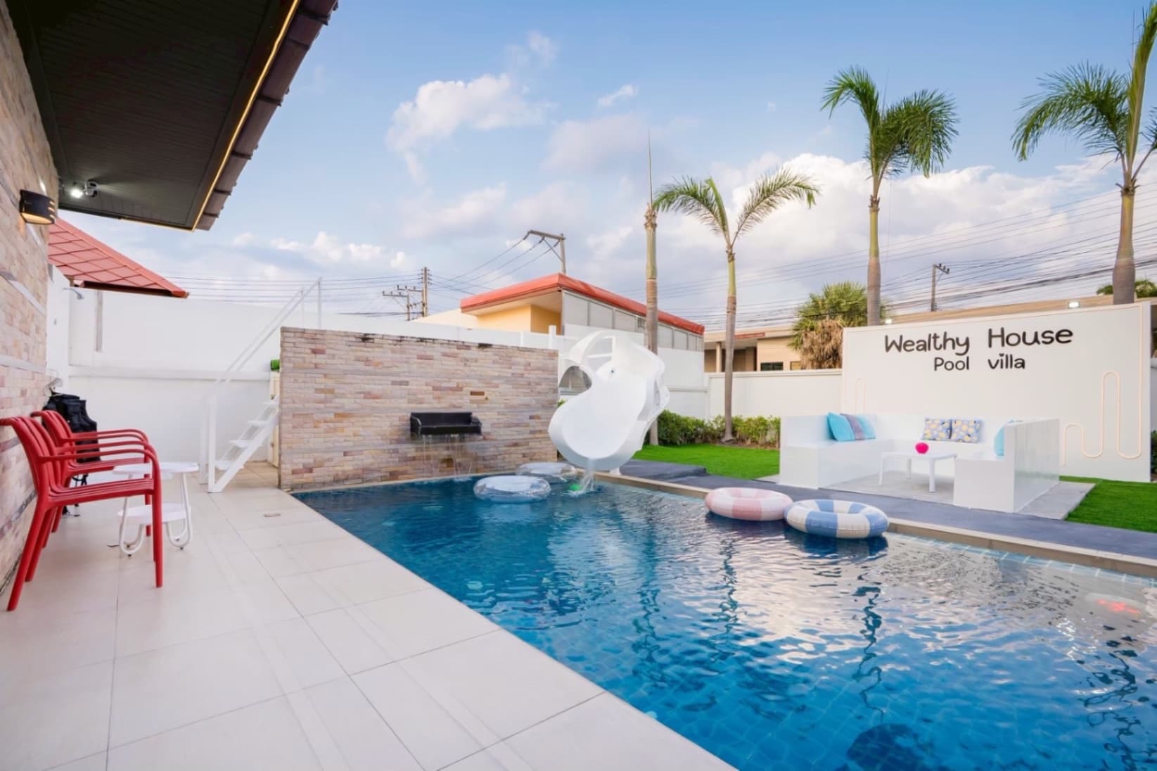 Wealthy house pool villa บริเวณภายนอก ชลบุรี, จอมเทียน รูปที่ 8