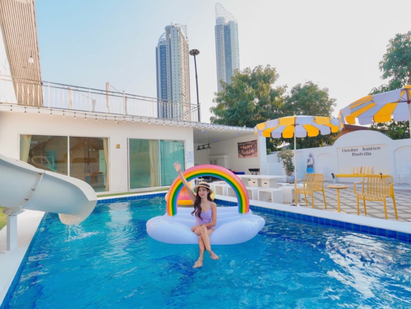 October pool villa บริเวณภายนอก ชลบุรี, จอมเทียน รูปที่ 1