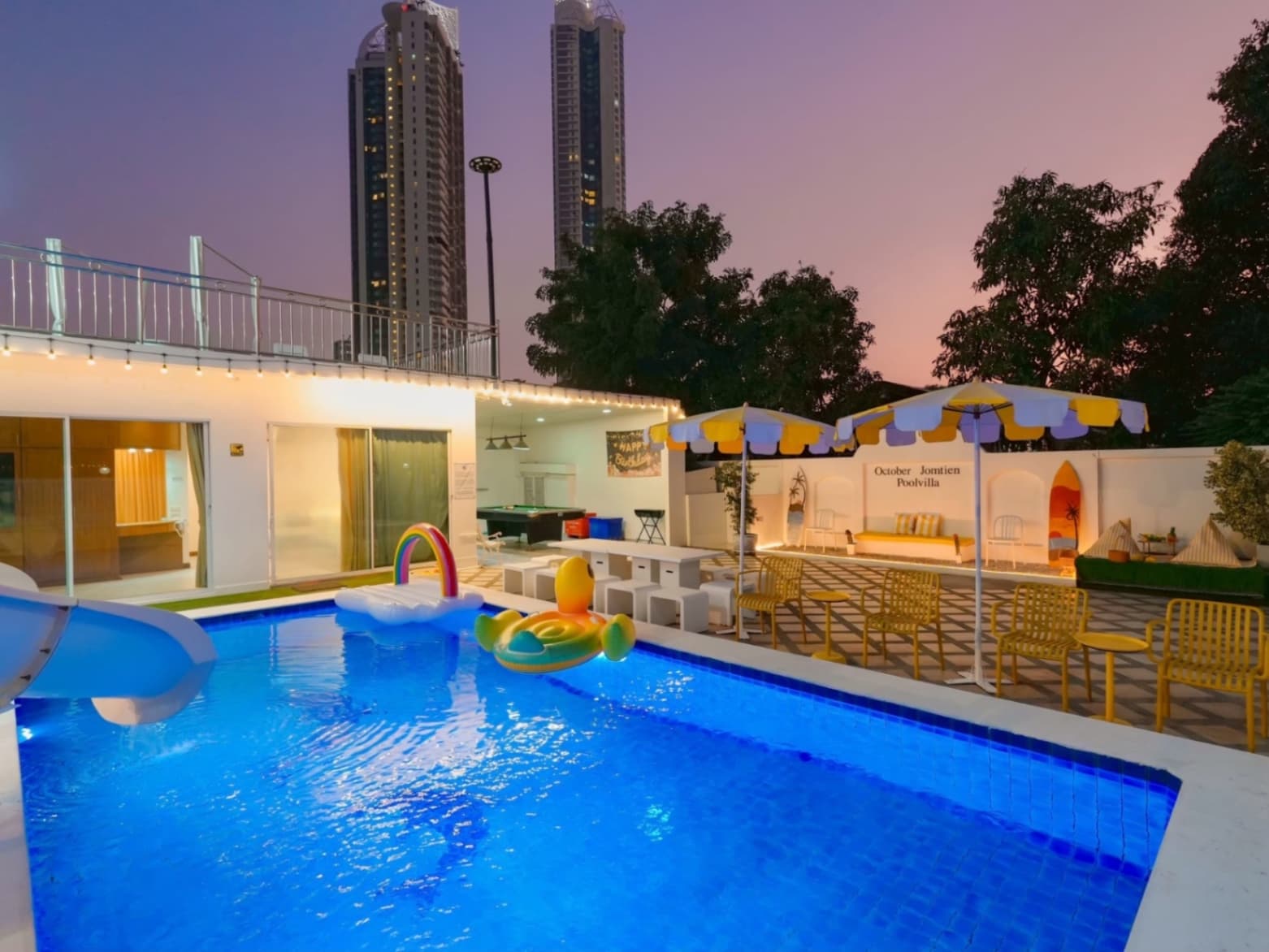 October pool villa บริเวณภายนอก ชลบุรี, จอมเทียน รูปที่ 5
