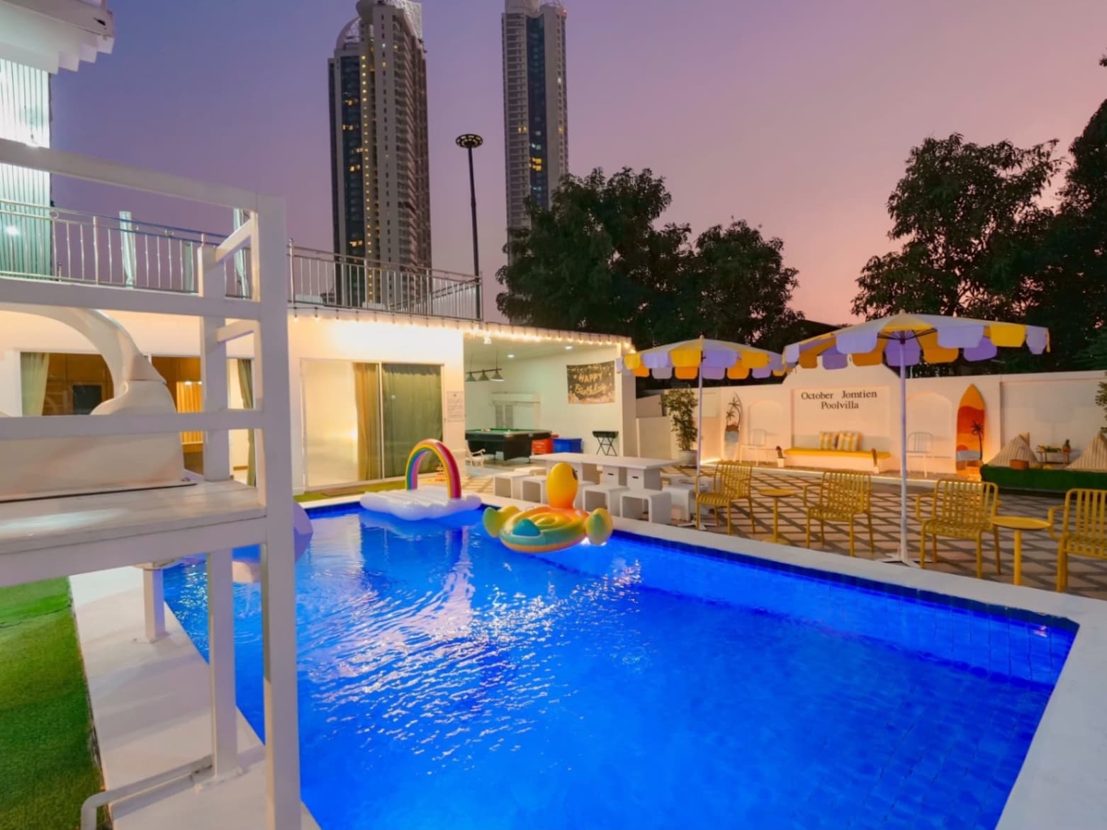 October pool villa บริเวณภายนอก ชลบุรี, จอมเทียน รูปที่ 7