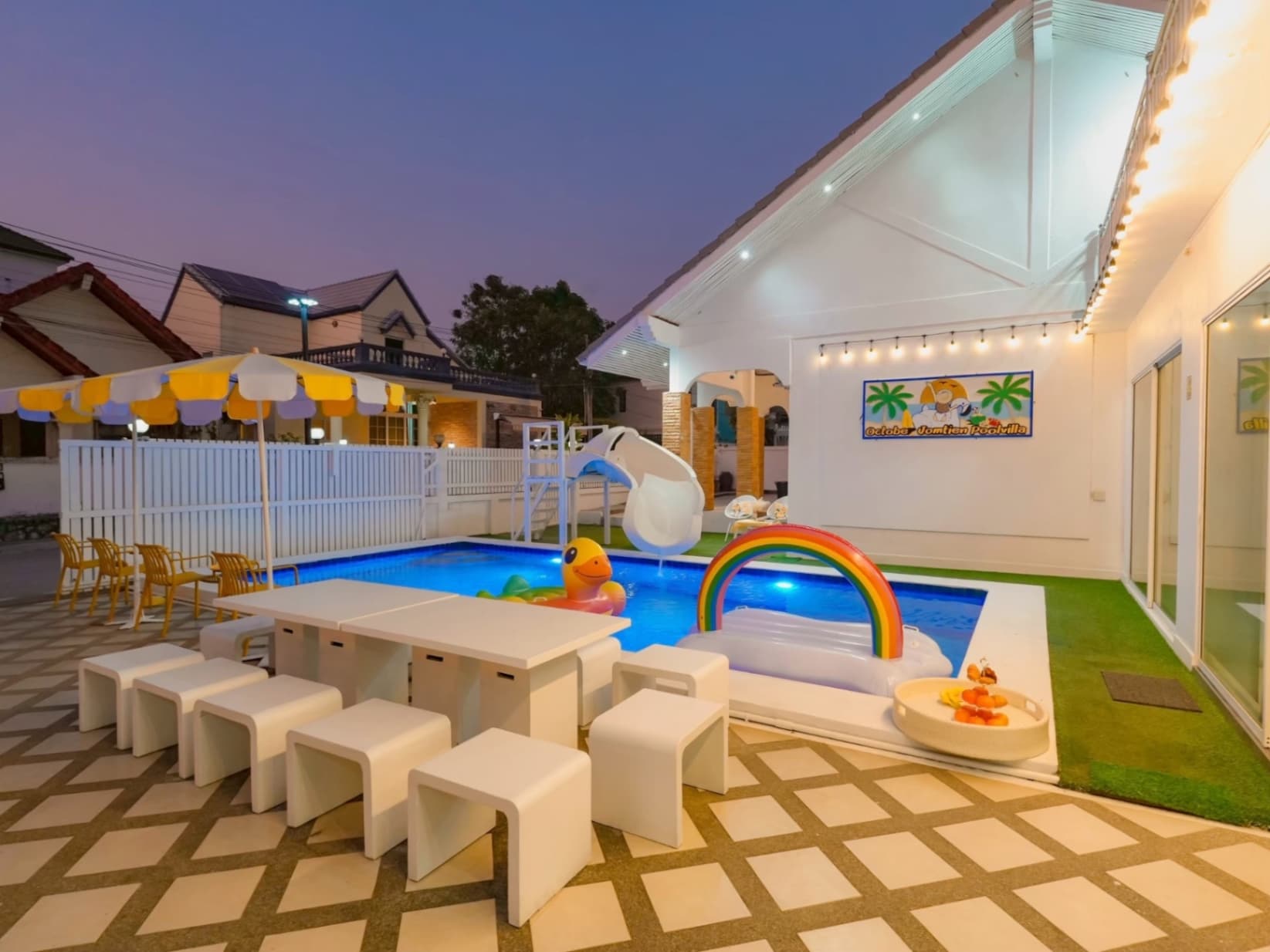 October pool villa บริเวณภายนอก ชลบุรี, จอมเทียน รูปที่ 12