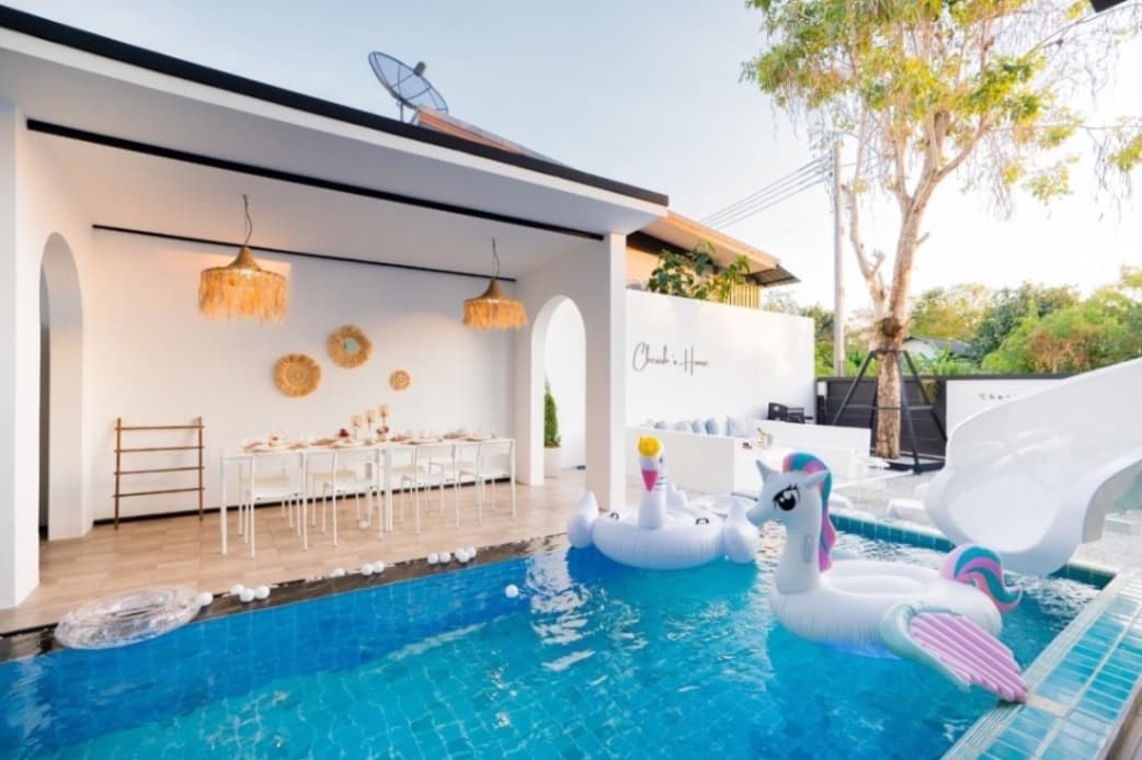 Cherish house pool villa exterior in Chon Buri, Bang Saray, photo 13