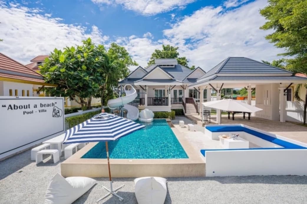 About A Beach Pool Villa บริเวณภายนอก ชลบุรี, บางเสร่ รูปที่ 8