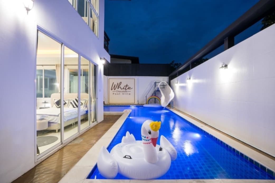 White Chocolate Pool Villa exterior in Chon Buri, Huay Yai, photo 17