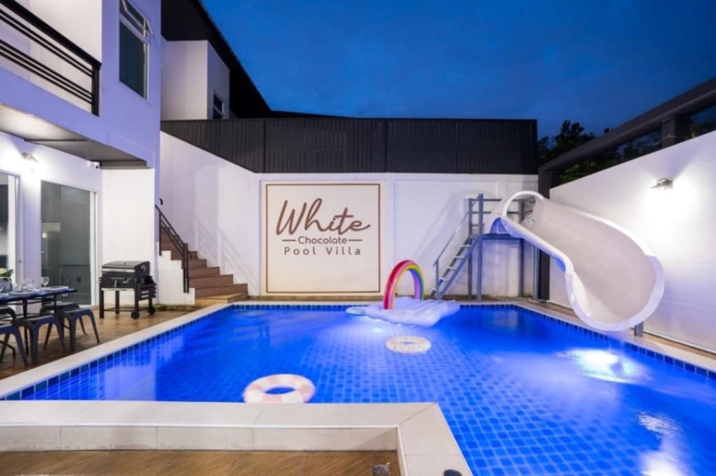 White Chocolate Pool Villa exterior in Chon Buri, Huay Yai, photo 19