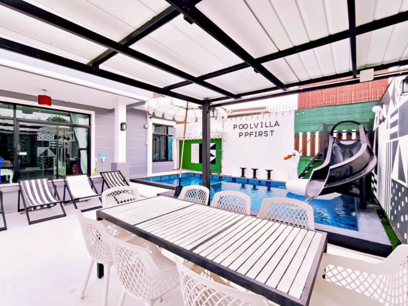 PP First pool villa exterior in Chon Buri, Jomtien, photo 6