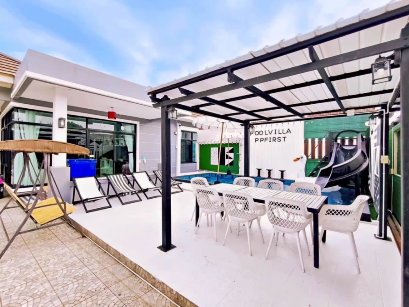 PP First pool villa exterior in Chon Buri, Jomtien, photo 8