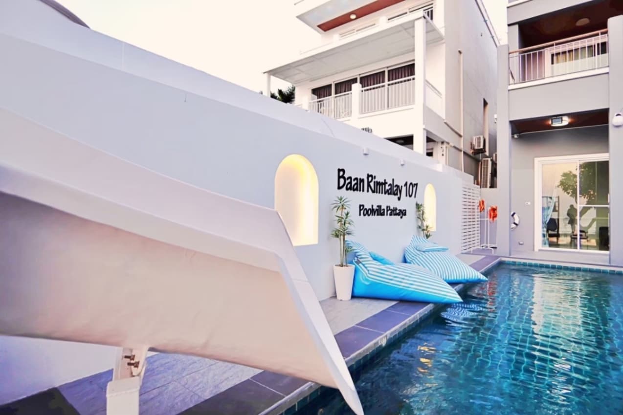 Baan Rimtalay 107 pool villa บริเวณภายนอก ชลบุรี, บางละมุง รูปที่ 3