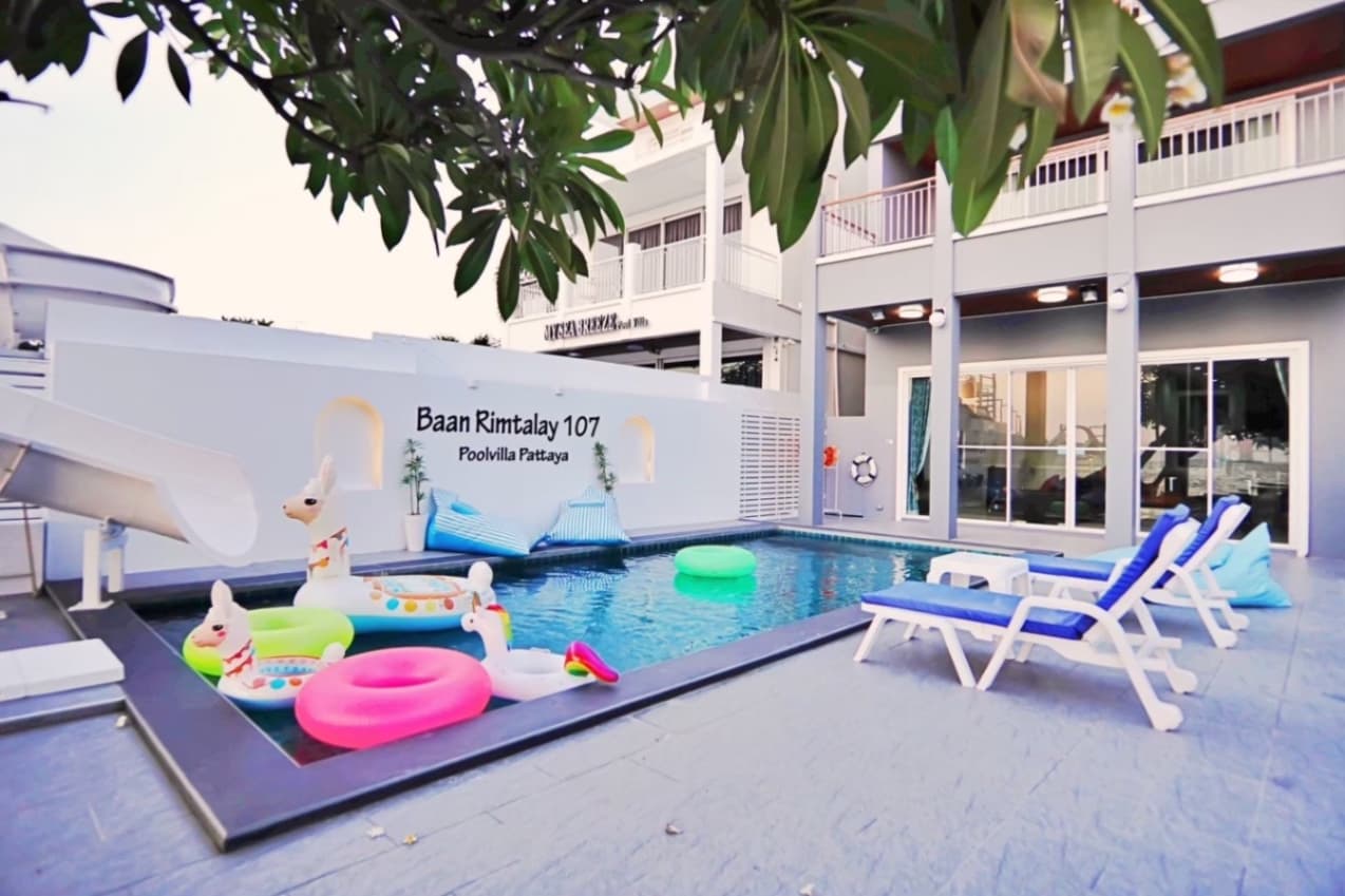 Baan Rimtalay 107 pool villa บริเวณภายนอก ชลบุรี, บางละมุง รูปที่ 10