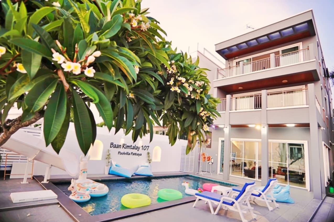 Baan Rimtalay 107 pool villa บริเวณภายนอก ชลบุรี, บางละมุง รูปที่ 22