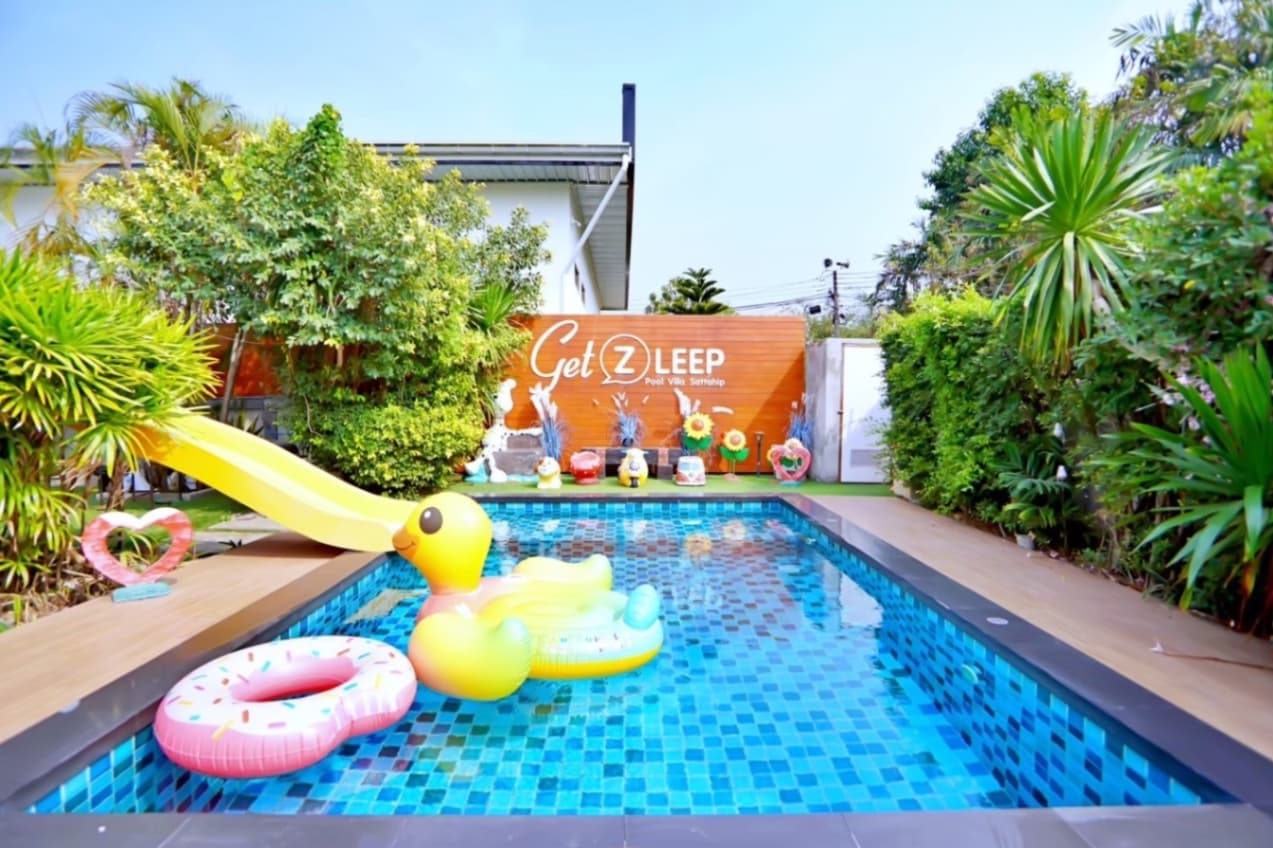 Get Z Leep1 pool villa บริเวณภายนอก ชลบุรี, สัตหีบ รูปที่ 2