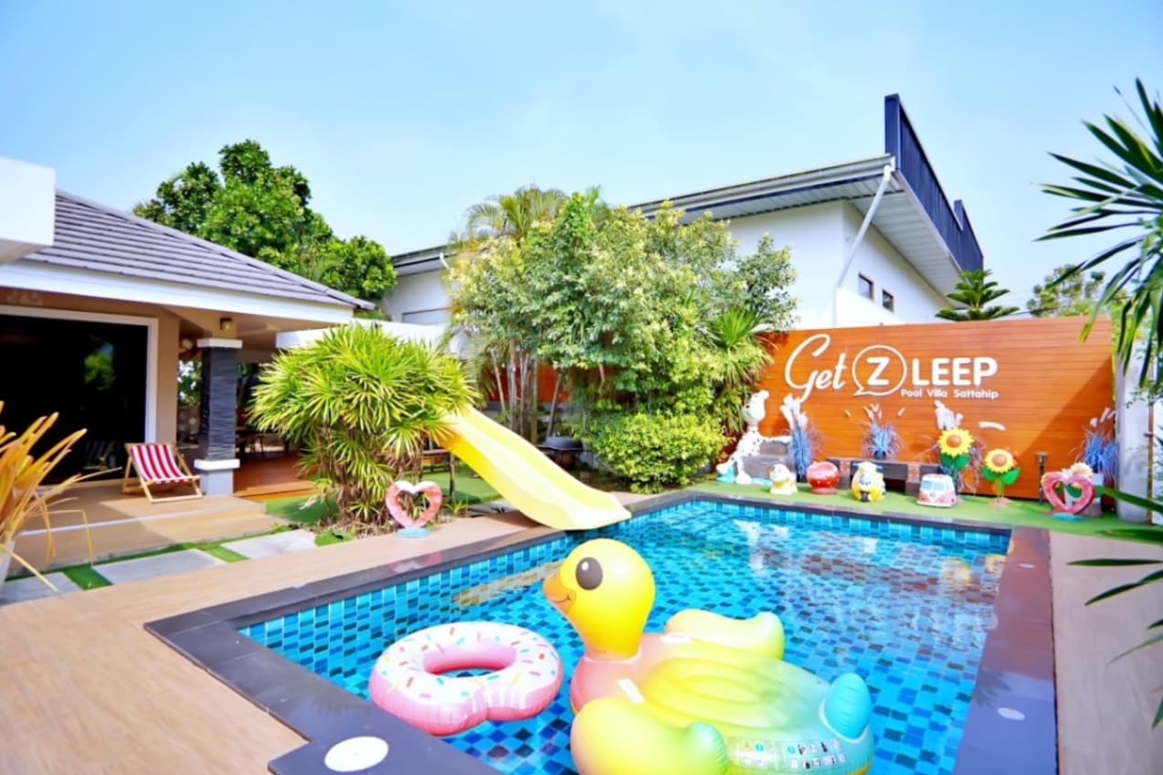 Get Z Leep1 pool villa บริเวณภายนอก ชลบุรี, สัตหีบ รูปที่ 3