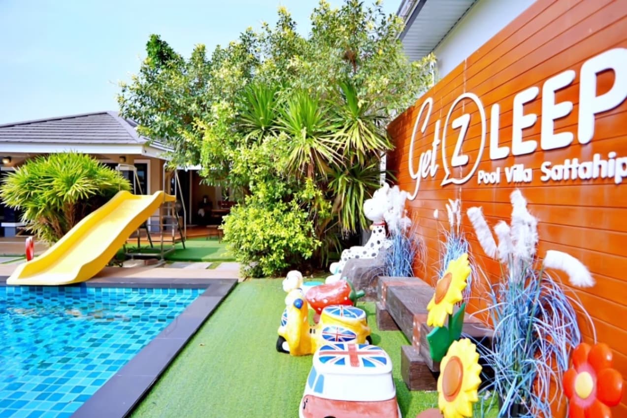 Get Z Leep1 pool villa บริเวณภายนอก ชลบุรี, สัตหีบ รูปที่ 4