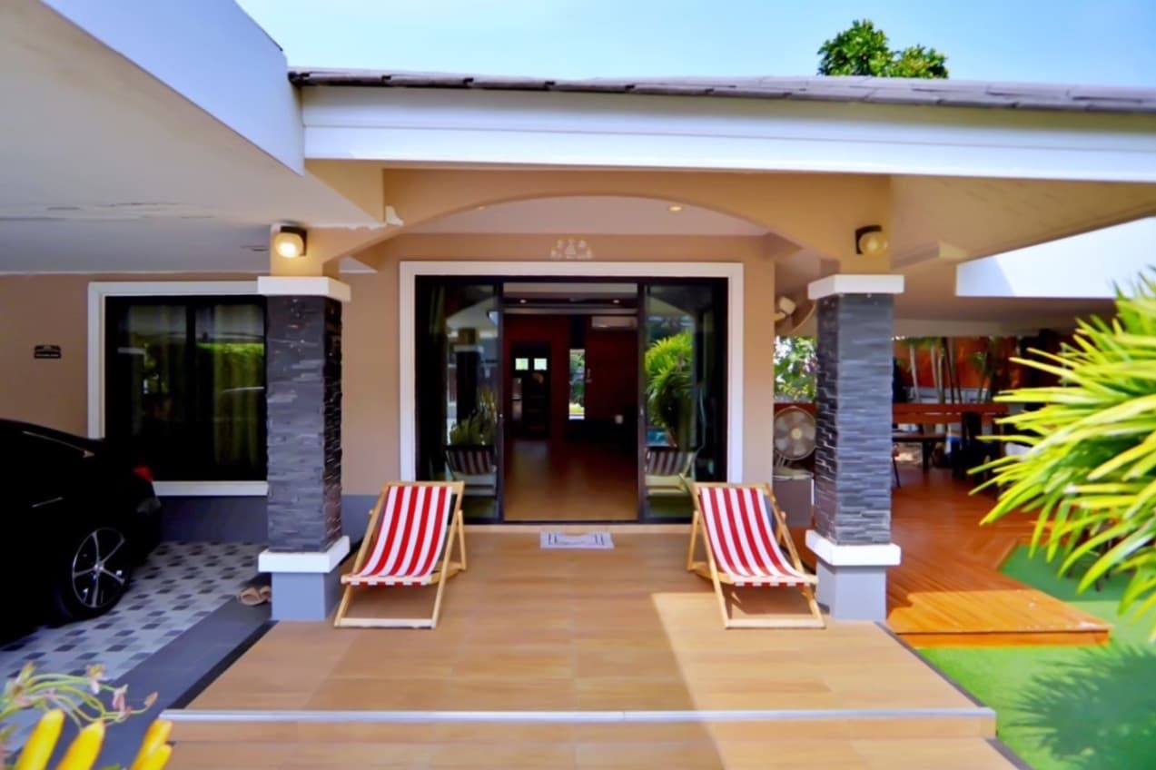 Get Z Leep1 pool villa บริเวณภายนอก ชลบุรี, สัตหีบ รูปที่ 7