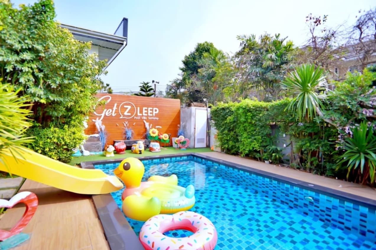 Get Z Leep1 pool villa บริเวณภายนอก ชลบุรี, สัตหีบ รูปที่ 9
